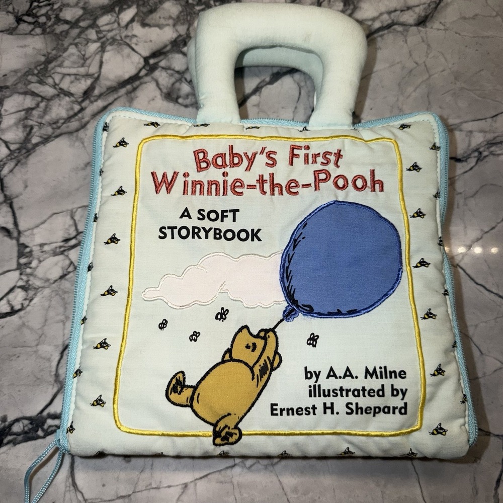Vintage Baby's First Winnie-the-Pooh: A Soft Storybook by A.A. Milne 1998